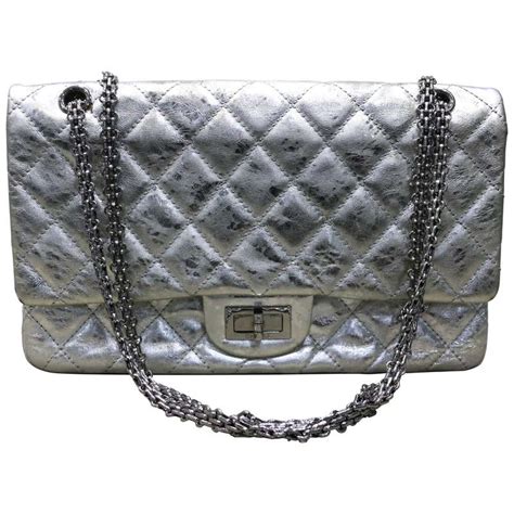 chanel 2.55 beige silver|Chanel 2.55 reissue bag.